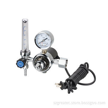 Electrically Heated Regulator Flowmeter for CO2